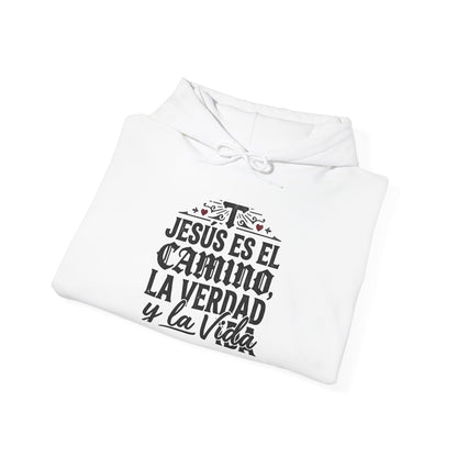 Hoodie - "Jesús es el camino, la verdad y la vida" Spanish Christian Faith Pullover
