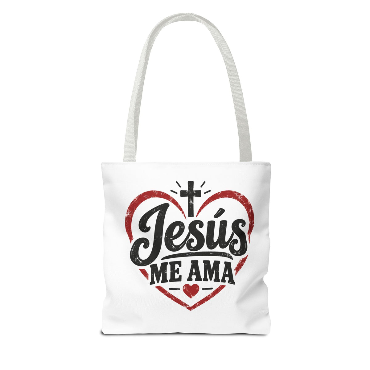 Christian Faith Tote Bag – Jesús Me Ama & Spanish Blessing Scripture