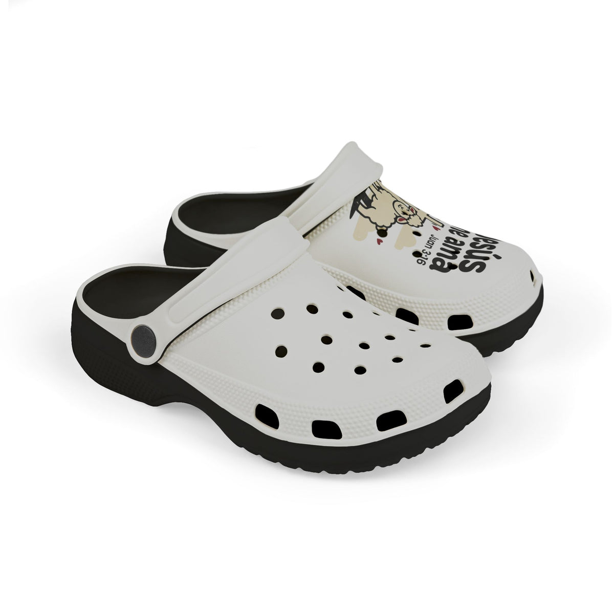 Kids' Jesus Me Ama Clogs – Christian Kids EVA Foam Sandals (Juan 3:16)