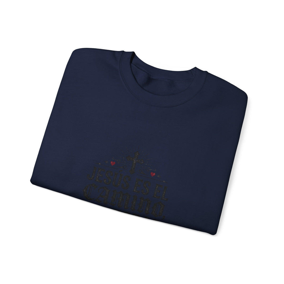 Christian Sweatshirt - "Jesús es el camino, la verdad y la vida" Crewneck (Juan 14:6)