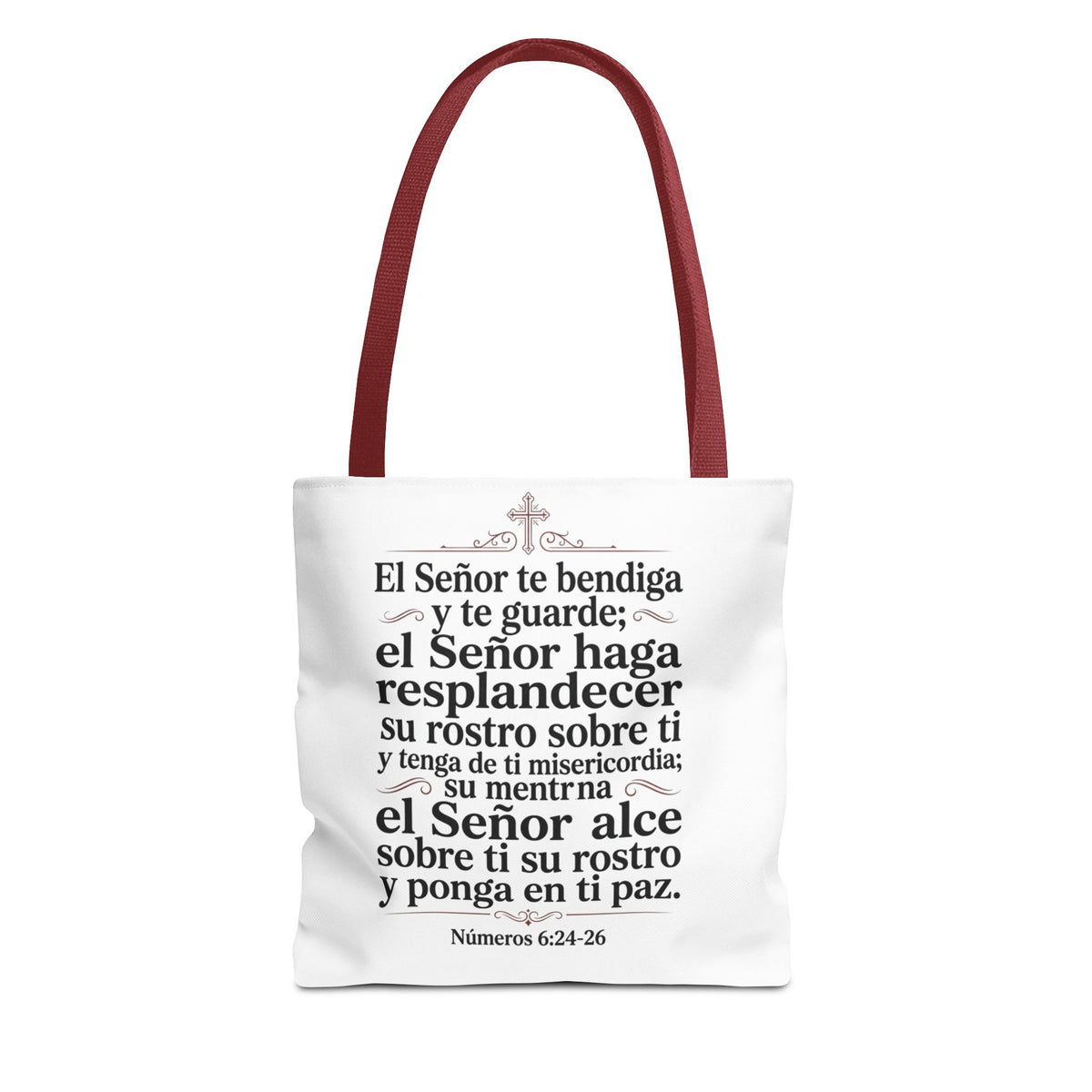 Christian Faith Tote Bag – Jesús Me Ama & Spanish Blessing Scripture