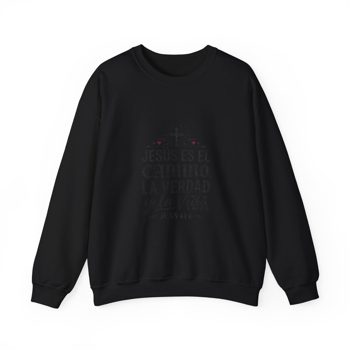 Christian Sweatshirt - "Jesús es el camino, la verdad y la vida" Crewneck (Juan 14:6)