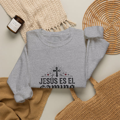 Christian Sweatshirt - "Jesús es el camino, la verdad y la vida" Crewneck (Juan 14:6)