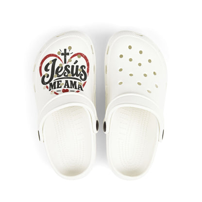 Kids' Jesus Me Ama Foam Clogs — Christian Kids' Slip-On Sandals