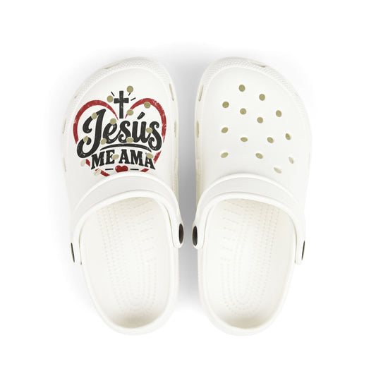 Kids' Jesus Me Ama Foam Clogs — Christian Kids' Slip-On Sandals