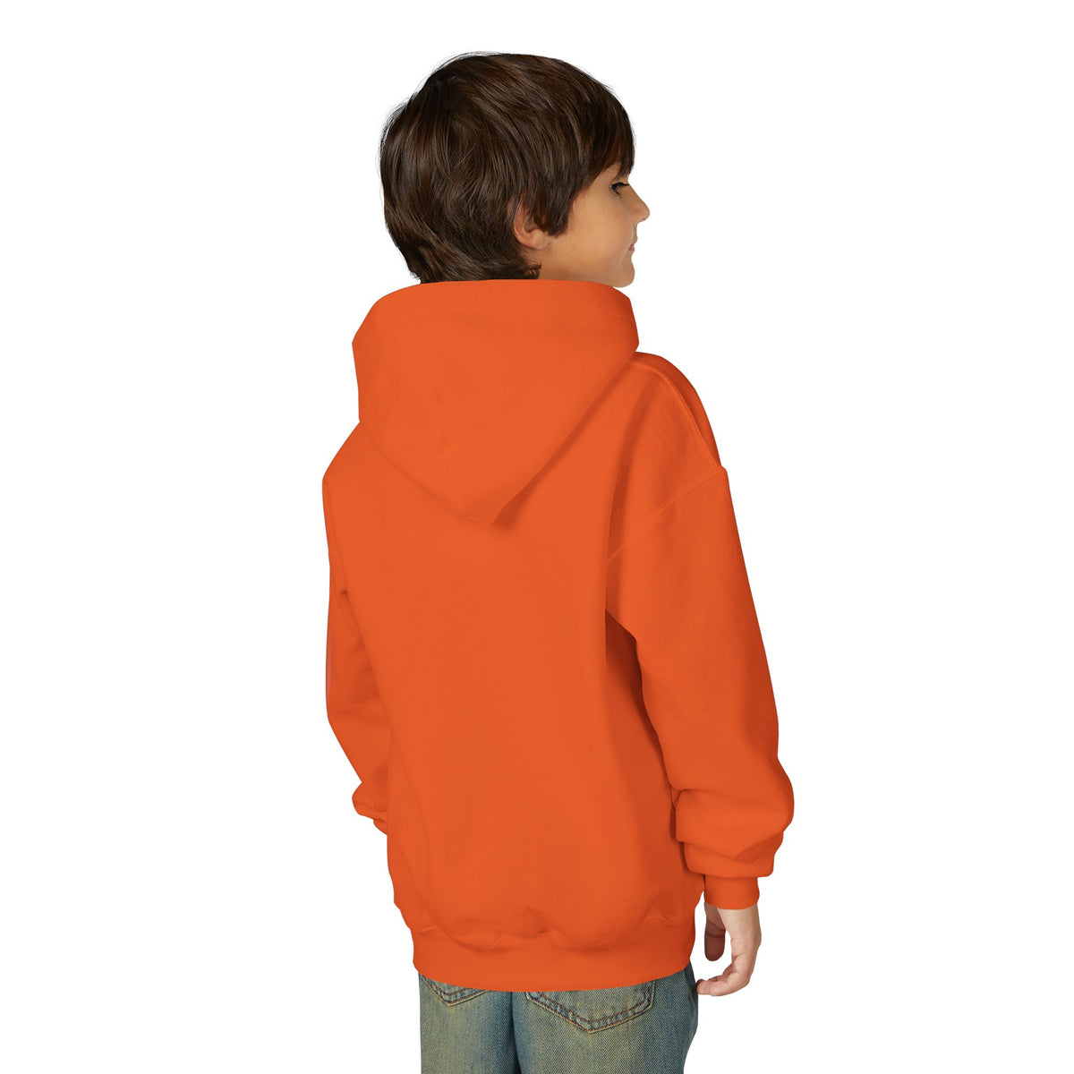 Youth Hoodie — "Jesus Me Ama" Heart Christian Faith Pullover