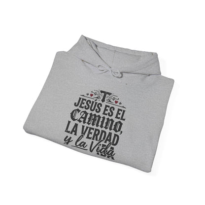 Hoodie - "Jesús es el camino, la verdad y la vida" Spanish Christian Faith Pullover