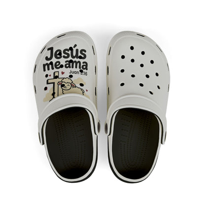 Kids' Jesus Me Ama Clogs – Christian Kids EVA Foam Sandals (Juan 3:16)
