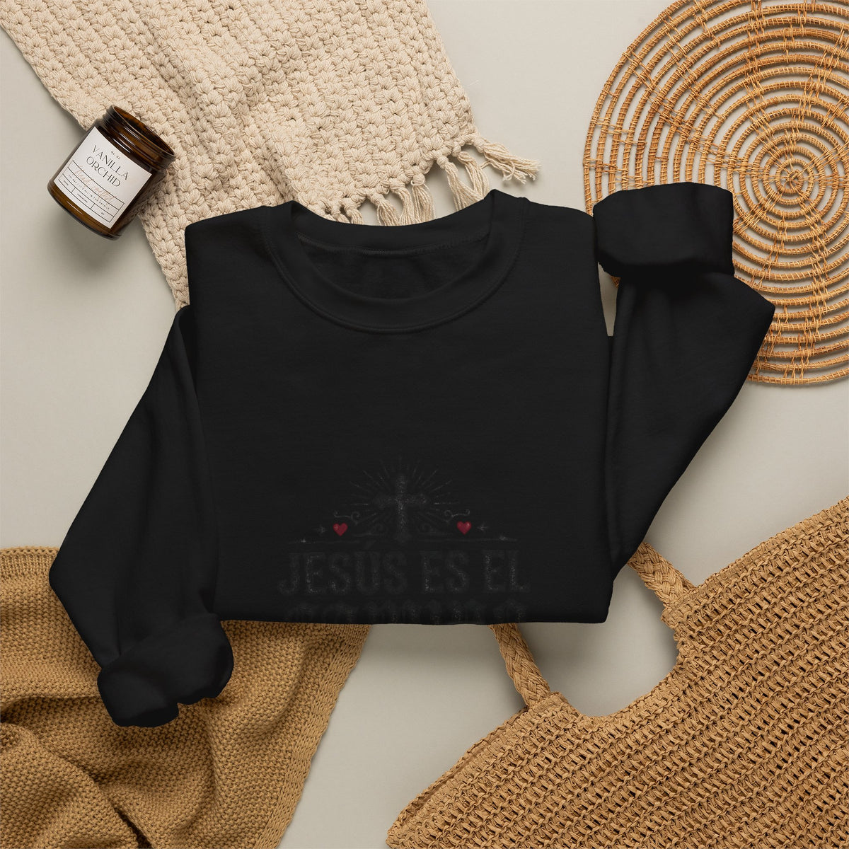 Christian Sweatshirt - "Jesús es el camino, la verdad y la vida" Crewneck (Juan 14:6)