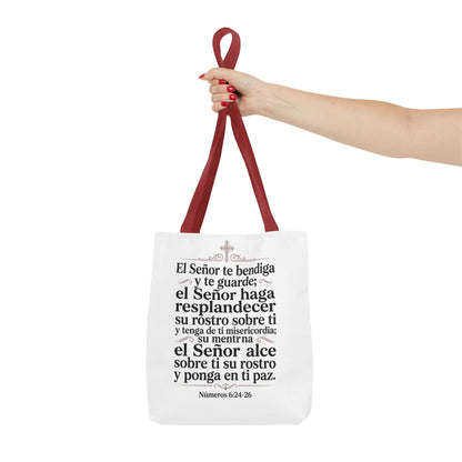 Christian Faith Tote Bag – Jesús Me Ama & Spanish Blessing Scripture