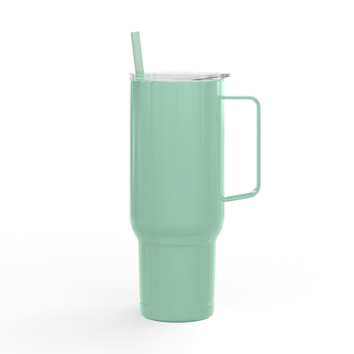 Engraved 40oz Insulated Tumbler with Lid & Straw – Faith Cross Design