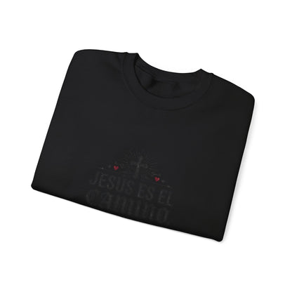 Christian Sweatshirt - "Jesús es el camino, la verdad y la vida" Crewneck (Juan 14:6)