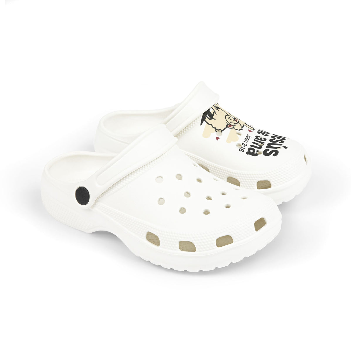 Kids' Jesus Me Ama Clogs – Christian Kids EVA Foam Sandals (Juan 3:16)