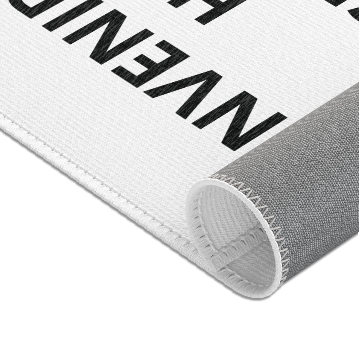 Welcome Home Spanish Scripture Area Rug — "Bienvenidos a este hogar donde servimos al Señor" (Josué 24:15)