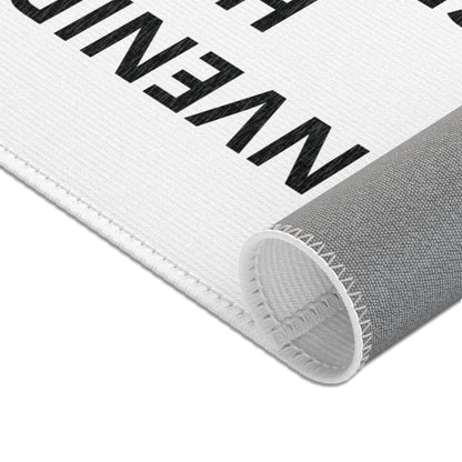 Welcome Home Spanish Scripture Area Rug — "Bienvenidos a este hogar donde servimos al Señor" (Josué 24:15)