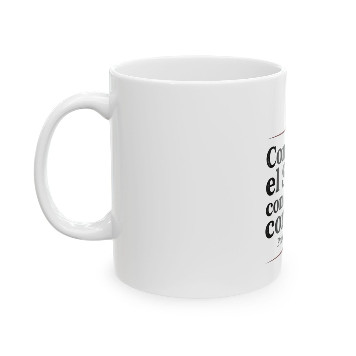Spanish Christian Mug - "Confía en el Señor con todo tu corazón" (Proverbios 3:5)
