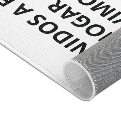 Welcome Home Spanish Scripture Area Rug — "Bienvenidos a este hogar donde servimos al Señor" (Josué 24:15)
