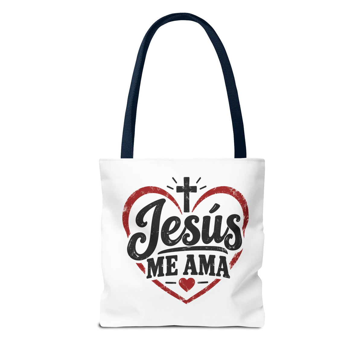 Christian Faith Tote Bag – Jesús Me Ama & Spanish Blessing Scripture