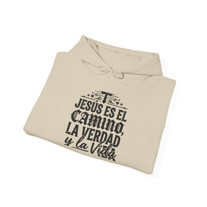 Hoodie - "Jesús es el camino, la verdad y la vida" Spanish Christian Faith Pullover