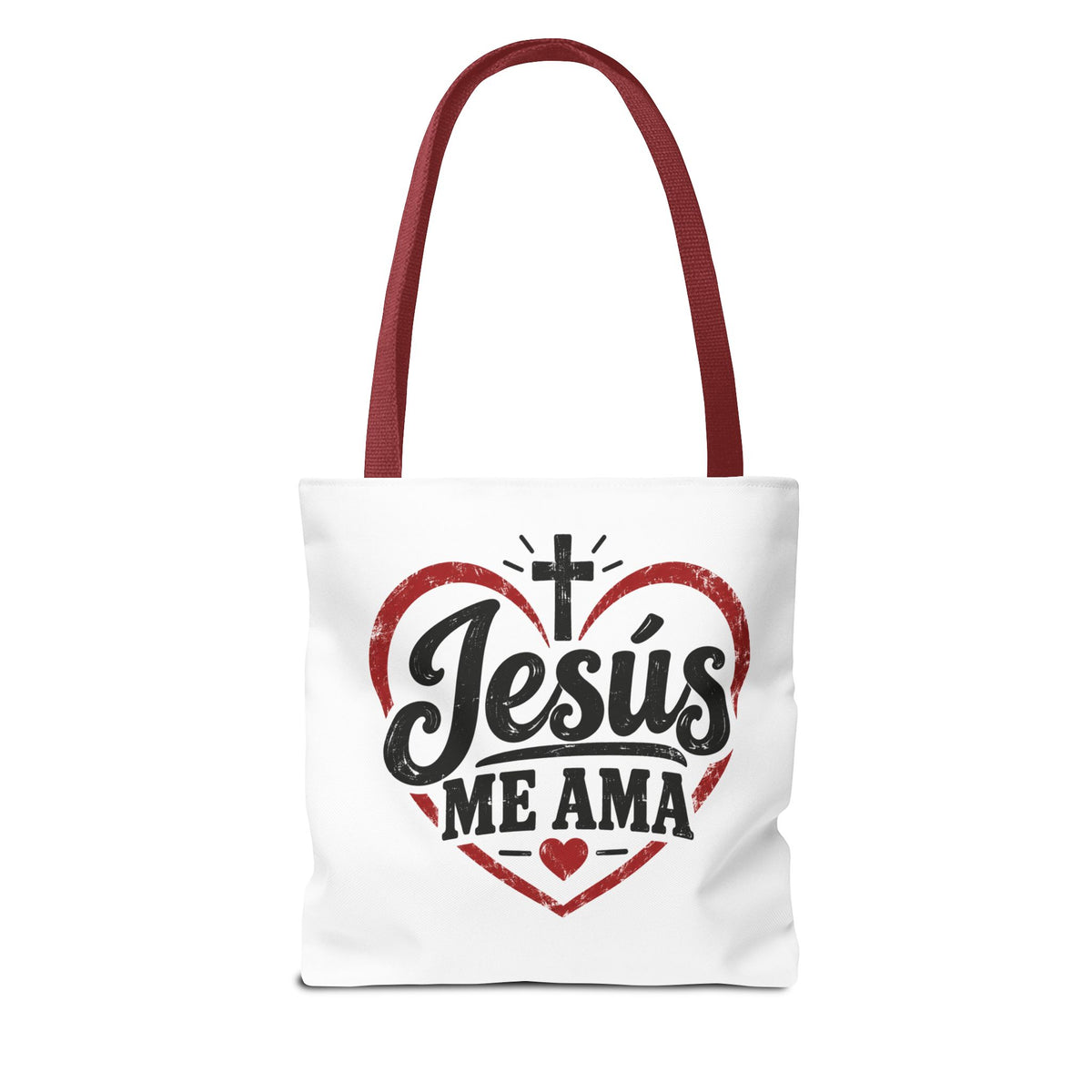 Christian Faith Tote Bag – Jesús Me Ama & Spanish Blessing Scripture