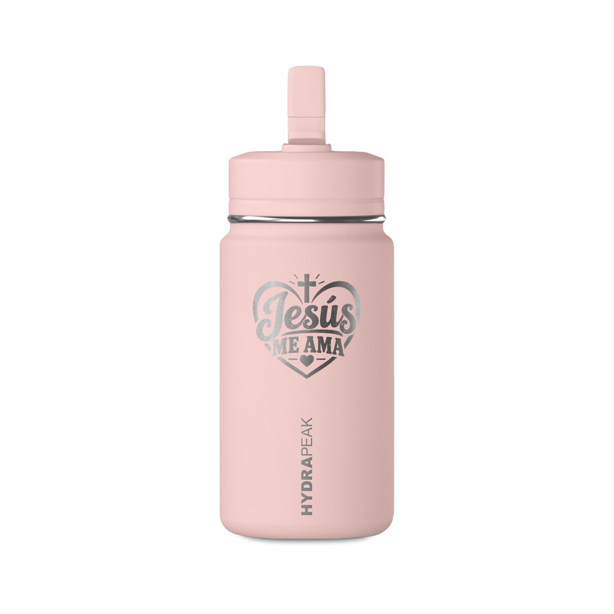 Jesus Te Ama Pink 14oz Mini Water Bottle