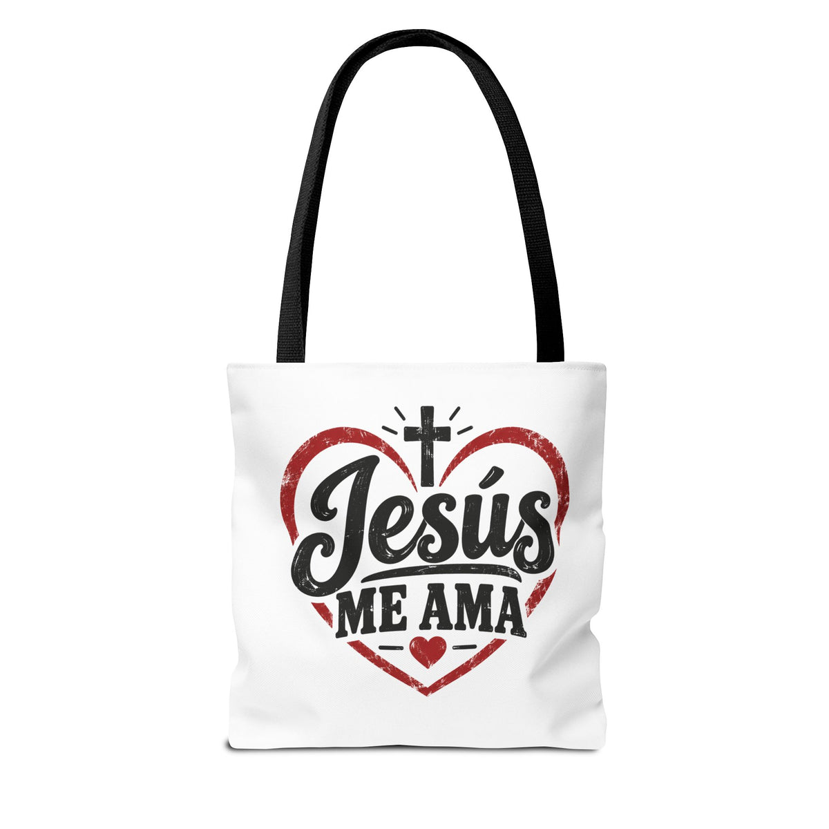 Christian Faith Tote Bag – Jesús Me Ama & Spanish Blessing Scripture
