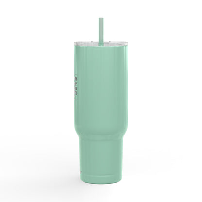 Engraved 40oz Insulated Tumbler with Lid & Straw – Faith Cross Design