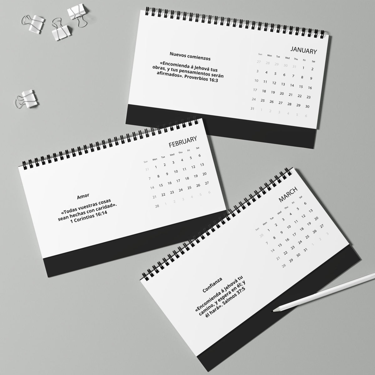 Desktop Calendar (2027 grid)