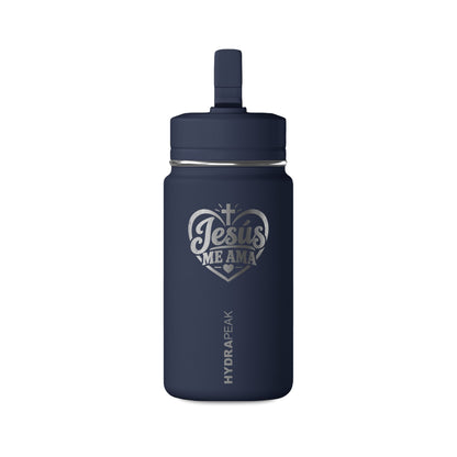 Jesus Te Ama Pink 14oz Mini Water Bottle