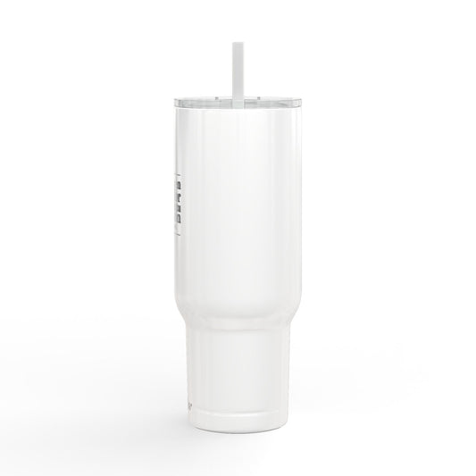 Engraved 40oz Insulated Tumbler with Lid & Straw – Faith Cross Design