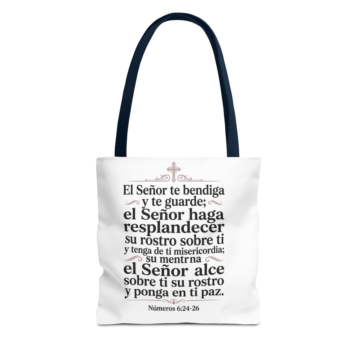 Christian Faith Tote Bag – Jesús Me Ama & Spanish Blessing Scripture