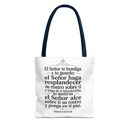 Christian Faith Tote Bag – Jesús Me Ama & Spanish Blessing Scripture
