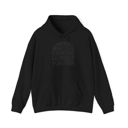 Hoodie - "Jesús es el camino, la verdad y la vida" Spanish Christian Faith Pullover