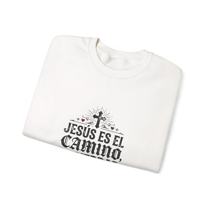 Christian Sweatshirt - "Jesús es el camino, la verdad y la vida" Crewneck (Juan 14:6)