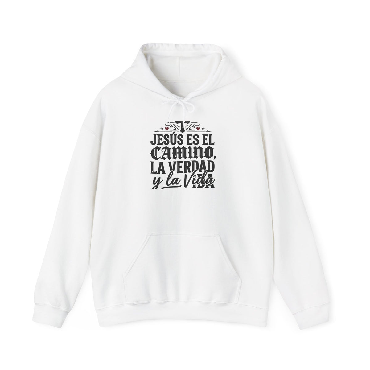 Hoodie - "Jesús es el camino, la verdad y la vida" Spanish Christian Faith Pullover