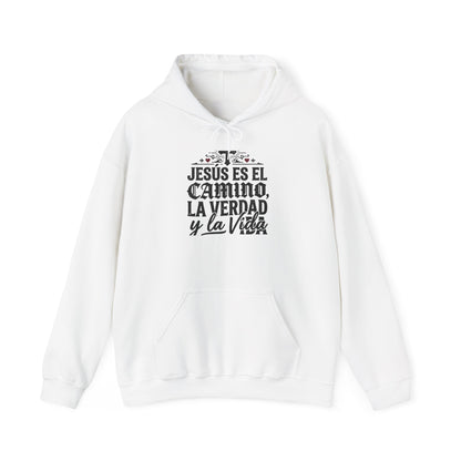 Hoodie - "Jesús es el camino, la verdad y la vida" Spanish Christian Faith Pullover