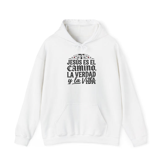 Hoodie - "Jesús es el camino, la verdad y la vida" Spanish Christian Faith Pullover