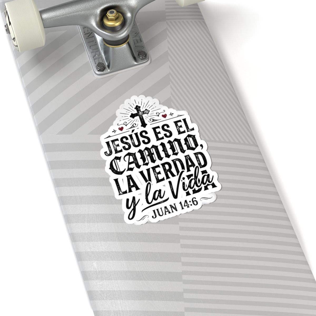 Religious Sticker — “Jesús es el Camino, la Verdad y la Vida” (Juan 14:6) Kiss-Cut Vinyl Sticker