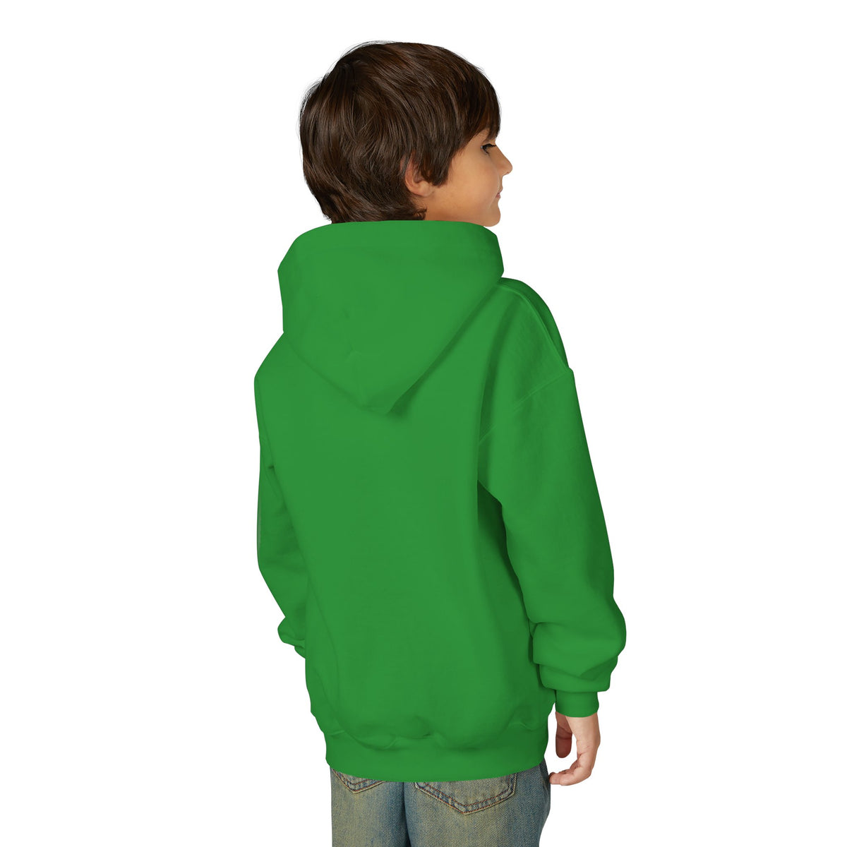Youth Hoodie — "Jesus Me Ama" Heart Christian Faith Pullover