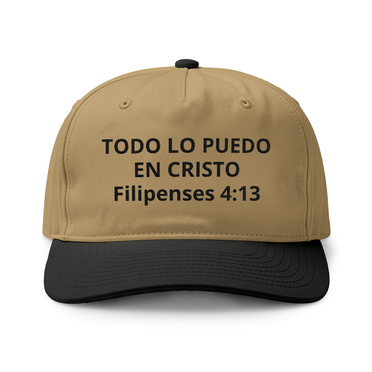 Embroidered Spanish Bible Verse Cap — "Todo lo Puedo en Cristo" (Filipenses 4:13)