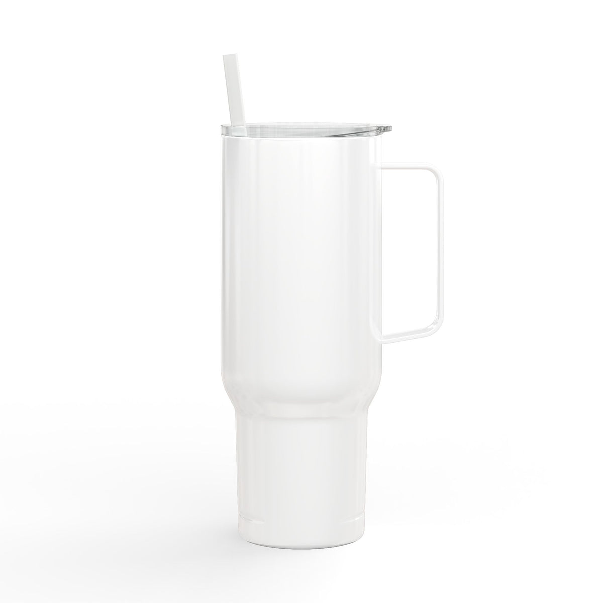 Engraved 40oz Insulated Tumbler with Lid & Straw – Faith Cross Design