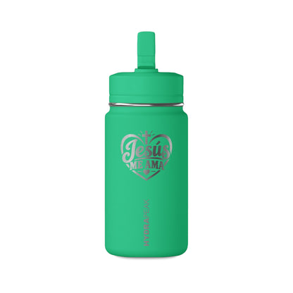 Jesus Te Ama Pink 14oz Mini Water Bottle