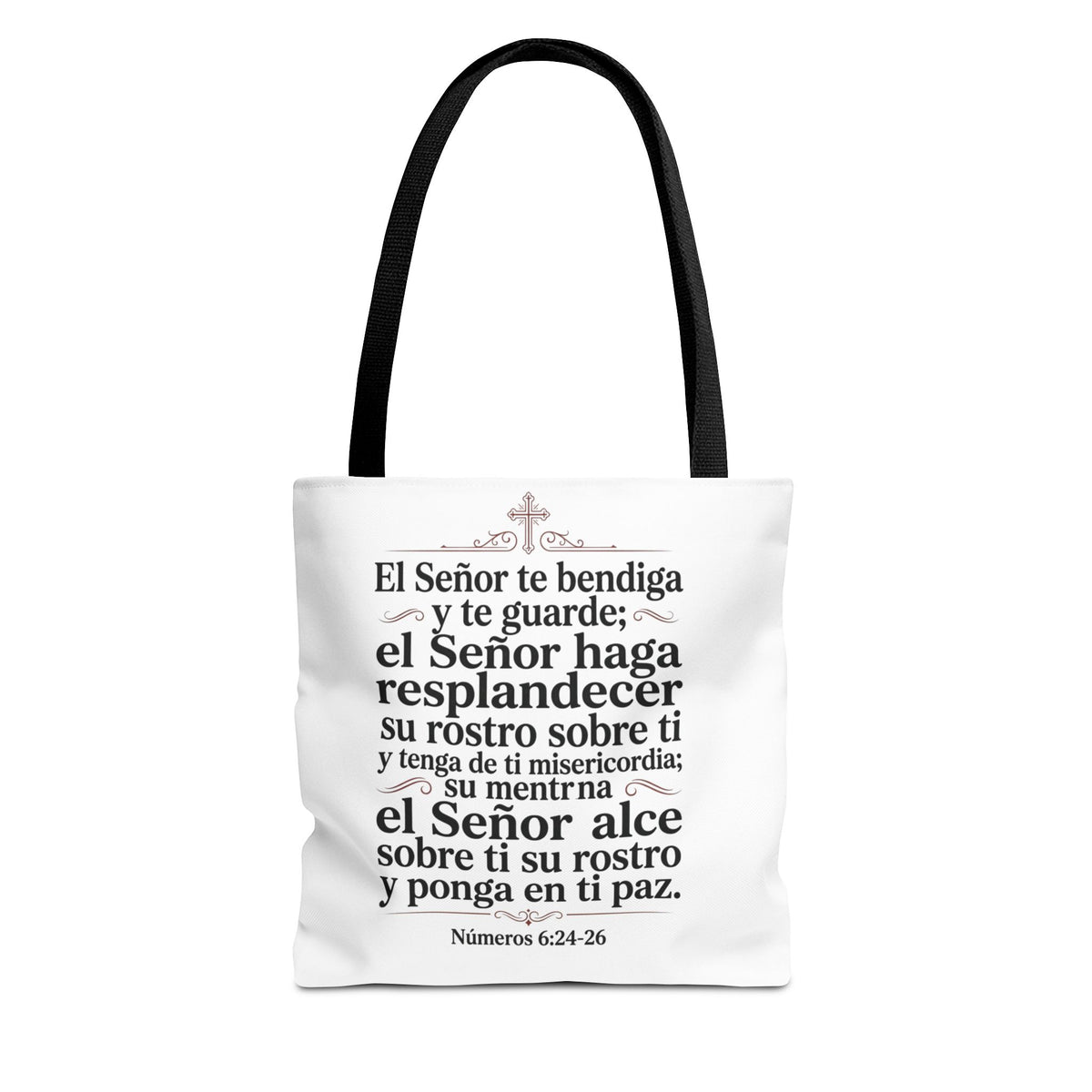 Christian Faith Tote Bag – Jesús Me Ama & Spanish Blessing Scripture